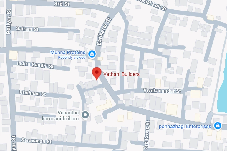 Location Map of Vathani Builders
